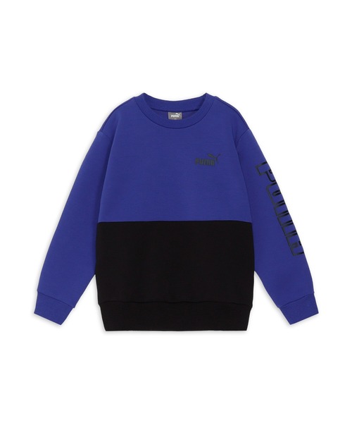 PUMA(プーマ)の「PUMA プーマ キッズ ボーイズ プーマ パワー MX クルースウェット 110-160cm(スウェット・キッズ・ブラック/ブルー/カーキブラウン・110/120/130/150/160)」の3枚目の写真