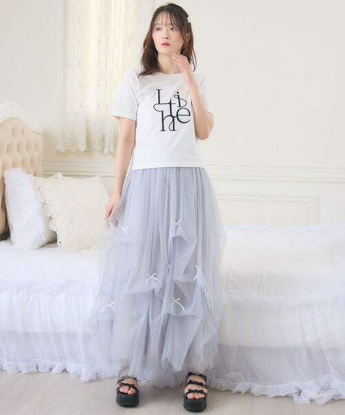 \ASM♥️様/専用 ems excite（エムズエキサイト）の「うねうねロゴ刺繍TEE（T