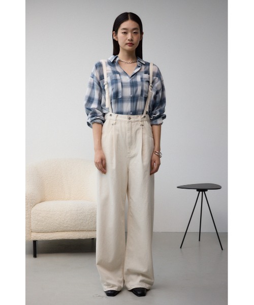 アトリエマニス　サスペンダー付きパンツ サスペンダーツキパンツ｜WOMEN｜250HSG31-321D｜AZUL BY MOUSSY