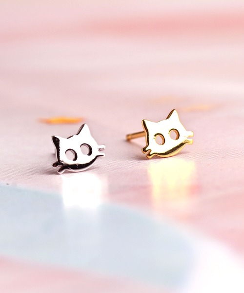 茶トラ猫とお魚ピアス　かわいい　おしゃれ　個性的　ユニーク　カジュアル　新品 楽天市場】ボディピアス 16G 14G 猫 ネコ 魚 サカナ チャーム
