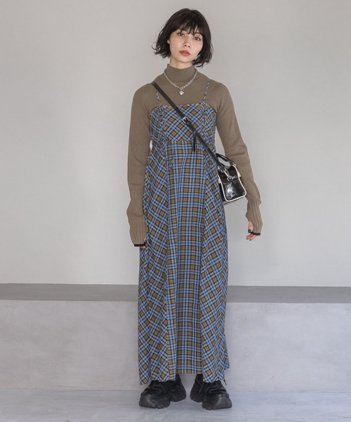 PAGEBOY（ページボーイ）の「アソートチェックキャミワンピース（ワンピース・レディース・ホワイト系その他/ブルー系その他・FREE）」の8枚目の写真