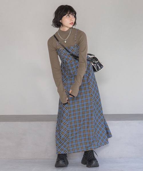 PAGEBOY（ページボーイ）の「アソートチェックキャミワンピース（ワンピース・レディース・ホワイト系その他/ブルー系その他・FREE）」の10枚目の写真