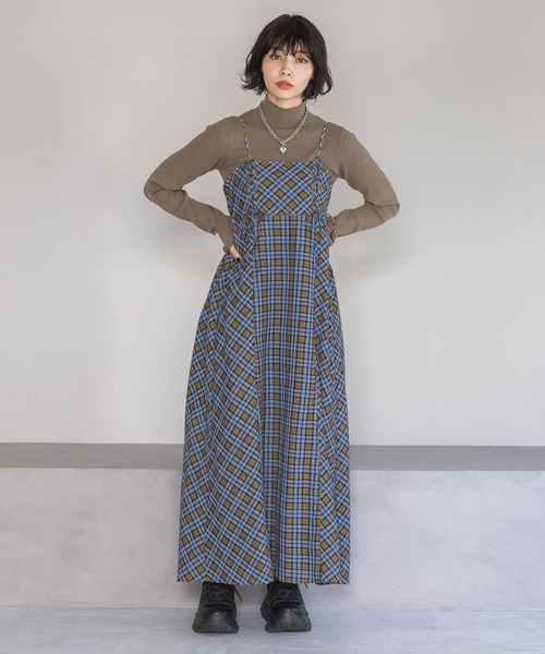 PAGEBOY（ページボーイ）の「アソートチェックキャミワンピース（ワンピース・レディース・ホワイト系その他/ブルー系その他・FREE）」の11枚目の写真
