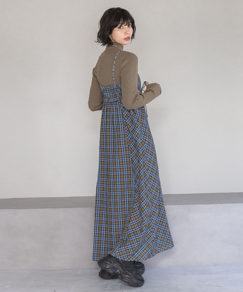 PAGEBOY（ページボーイ）の「アソートチェックキャミワンピース（ワンピース・レディース・ホワイト系その他/ブルー系その他・FREE）」の12枚目の写真