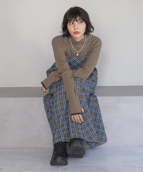 PAGEBOY（ページボーイ）の「アソートチェックキャミワンピース（ワンピース・レディース・ホワイト系その他/ブルー系その他・FREE）」の13枚目の写真