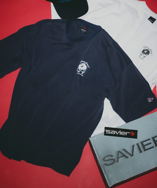 SAVIER(サビアー)の「【SAVIER/サビアー】WALKING DONUTSコラボ ルーズフィットTシャツ(Tシャツ/カットソー・メンズ・ブラック/オフホワイト/ネイビー・MEDIUM/LARGE)」の3枚目の写真