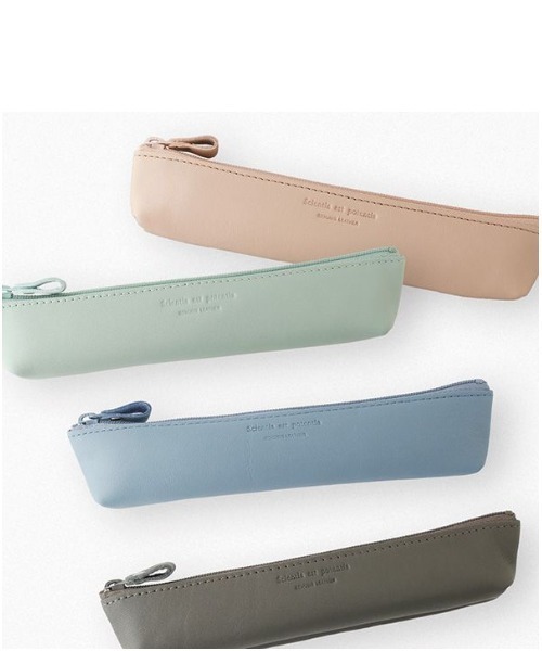 GEORGE'S（ジョージズ）の「ノワール プチペンケース（ステーショナリー・レディース・イエロー/チャコールグレー/セージグリーン・FREE）」の5枚目の写真