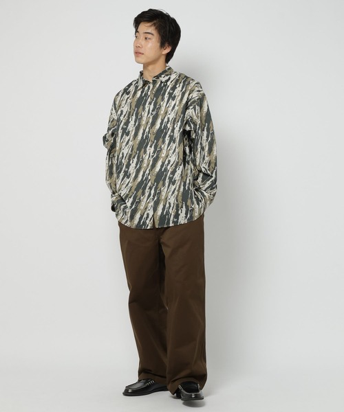 niko and（ニコアンド）の「総柄プリントシャツ（シャツ/ブラウス