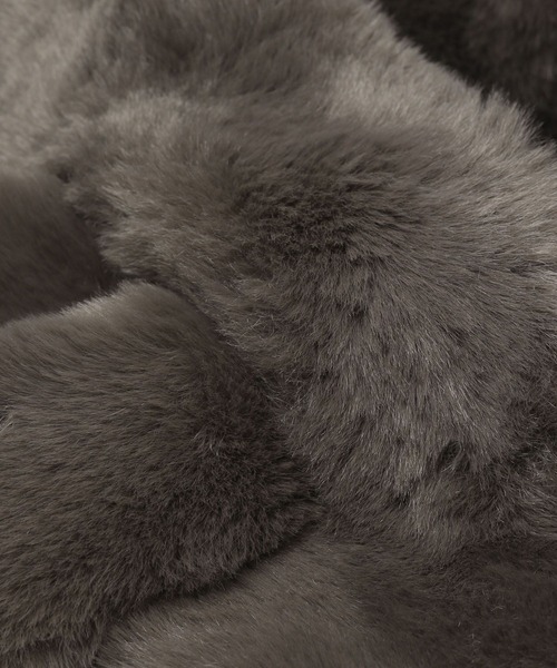 Andemiu(アンデミュウ)の「フェイクファーティペット140234(マフラー・レディース・グレー/モカ/ベージュ・FREE)」の9枚目の写真