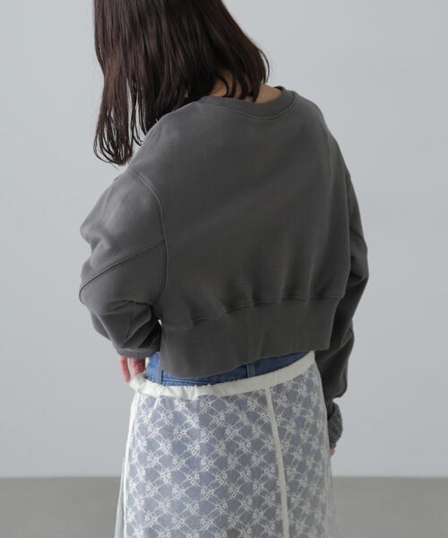 FREE'S MART(フリーズマート)の「◆カレッジロゴショート丈スウェット(スウェット・レディース・パープル/ブラック/ホワイト系その他・FREE)」の7枚目の写真