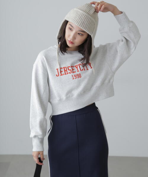 FREE'S MART(フリーズマート)の「◆カレッジロゴショート丈スウェット(スウェット・レディース・パープル/ブラック/ホワイト系その他・FREE)」の13枚目の写真