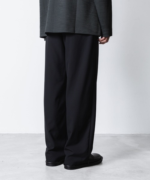 ATTACHMENT（アタッチメント）の「2/90 ウール トロピカル イージートラウザーズ / 2/90 WO TROPICAL EASY TROUSERS（スラックス・メンズ・ダークネイビー/ブラック・2/1/3）」の8枚目の写真