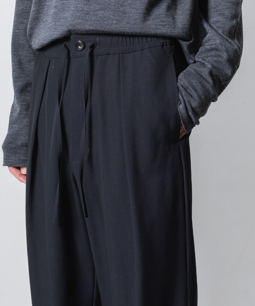 ATTACHMENT（アタッチメント）の「2/90 ウール トロピカル イージートラウザーズ / 2/90 WO TROPICAL EASY TROUSERS（スラックス・メンズ・ダークネイビー/ブラック・2/1/3）」の20枚目の写真