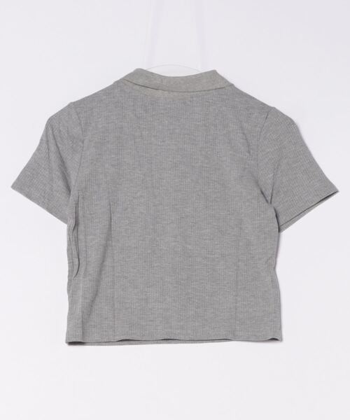 GORGE(ゴージ)の「《ネクタイ付き×スクール風》レディース 半袖 ポロシャツ風 トップス ワッペン付き 春夏秋(シャツ/ブラウス・レディース・オフホワイト/グレー/ブラック・F)」の12枚目の写真