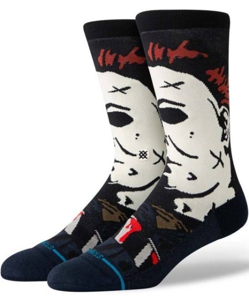 STANCE(スタンス)の「STANCE/スタンス ソックス MICHAEL MYERS CREW "HORROR SET(ホラーセット)コラボモデル" A545C24MIC(ソックス/靴下・メンズ・ネイビー・L)」の1枚目の写真