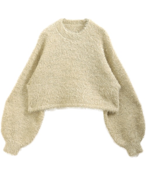 nouvellemoi（ヌーベルモイ）の「ボリュームスリーブラメニット（ニット/セーター・レディース・ベージュ/ライトグレー/アイボリー/ブラック・M）」の20枚目の写真