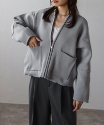 フロントジップ」に該当するカーディガン/ボレロファッション