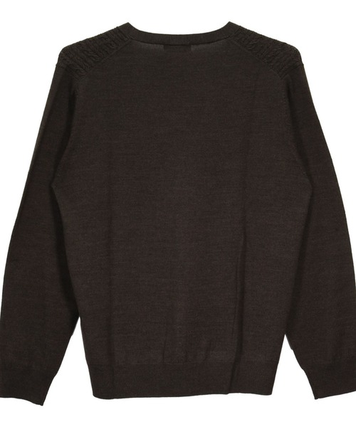 TOKYO SHIRTS（トウキョウシャツ）の「セットインケーブル ニットカーディガン（カーディガン/ボレロ・メンズ・グレイッシュベージュ/ネイビー・M/L/LL）」の11枚目の写真