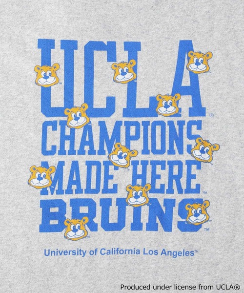 UCLA（ユーシーエルエー）の「【UCLA×NUTMEG】プリントクルーネック（スウェット・メンズ・グレー/ブラック・M/XL/L）」の7枚目の写真