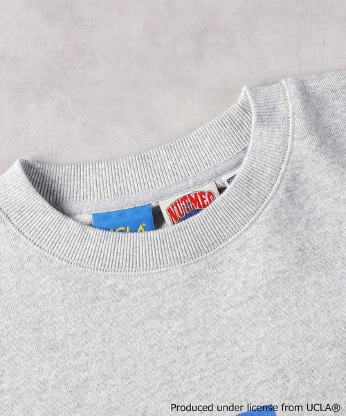 UCLA（ユーシーエルエー）の「【UCLA×NUTMEG】プリントクルーネック（スウェット・メンズ・グレー/ブラック・M/XL/L）」の5枚目の写真
