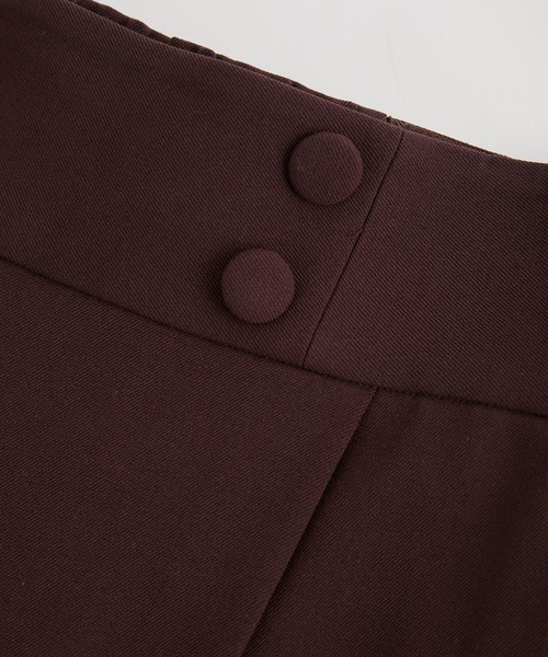 VIS（ビス）の「【美warm】ストレッチ釦付きワイドパンツ/スラックス【アンチピリング/防シワ/洗える】（その他パンツ・レディース・チャコールグレー/ブラウン系その他/ブラック系その他/ベージュ系その他・M/L/S/SS）」の11枚目の写真