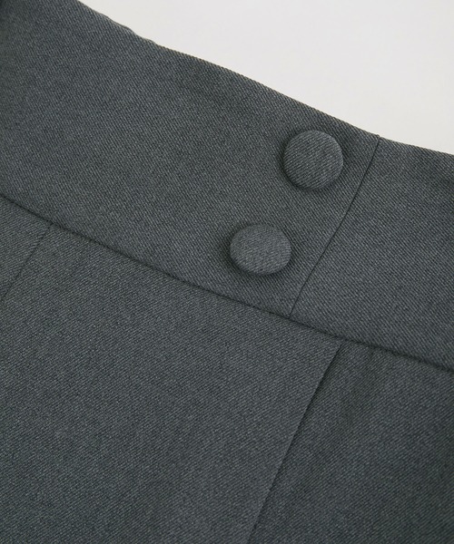 VIS（ビス）の「【美warm】ストレッチ釦付きワイドパンツ/スラックス【アンチピリング/防シワ/洗える】（その他パンツ・レディース・チャコールグレー/ブラウン系その他/ブラック系その他/ベージュ系その他・M/L/S/SS）」の9枚目の写真