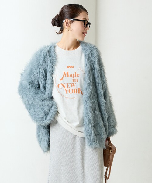 Mystrada ファーボレロ　シャギーニットカーディガン　フェザーニット FREAK'S STORE（フリークスストア）の「限定展開 フェザーヤーン