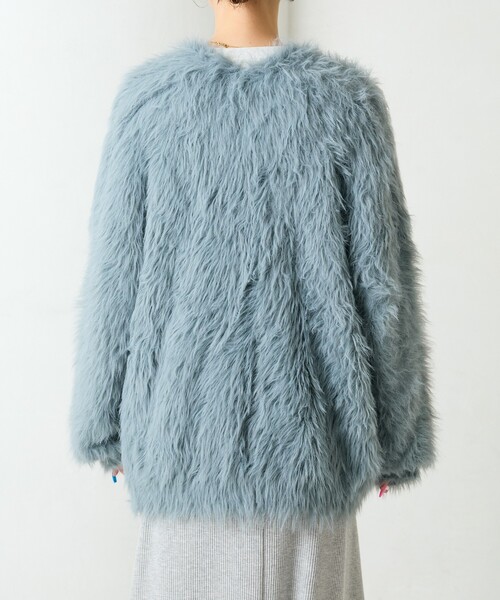 セール】限定展開 フェザーヤーン シャギー ニット カーディガン