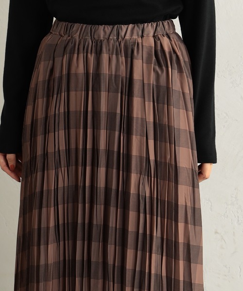 FOUND GOOD（ファウンドグッド）の「クリンクルプリーツスカート（スカート・レディース・グレー系/アイボリー/ブラウン系/ネイビー・M/S/L）」の11枚目の写真
