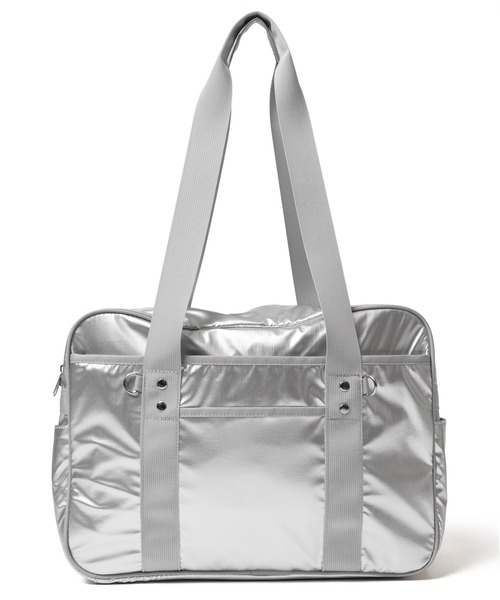 WEGO（ウィゴー）の「WEGO/カラフルスクールバッグ（トートバッグ・レディース・グリーン/ホワイト/ネイビー/ワイン/サックスブルー/ピンク系その他/シルバー・FREE）」の7枚目の写真