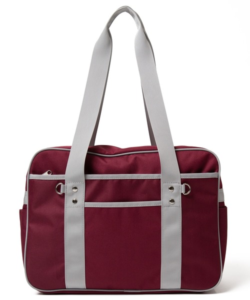 WEGO（ウィゴー）の「WEGO/カラフルスクールバッグ（トートバッグ・レディース・グリーン/ホワイト/ネイビー/ワイン/サックスブルー/ピンク系その他/シルバー・FREE）」の16枚目の写真