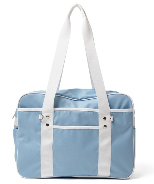 WEGO（ウィゴー）の「WEGO/カラフルスクールバッグ（トートバッグ・レディース・グリーン/ホワイト/ネイビー/ワイン/サックスブルー/ピンク系その他/シルバー・FREE）」の15枚目の写真