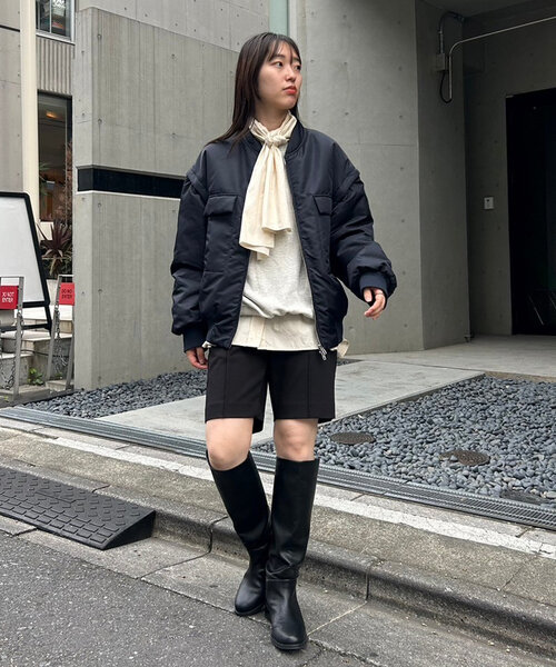 mystic（ミスティック）の「2WAY MA-1（MA-1・レディース・レッド系その他/ネイビー・FREE）」の8枚目の写真