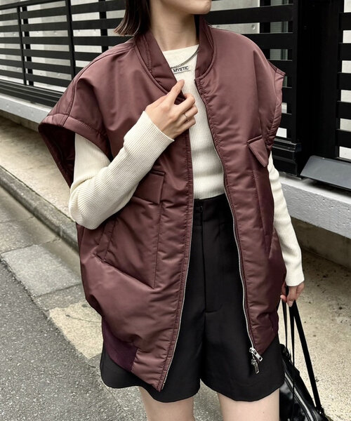 mystic（ミスティック）の「2WAY MA-1（MA-1・レディース・レッド系その他/ネイビー・FREE）」の15枚目の写真