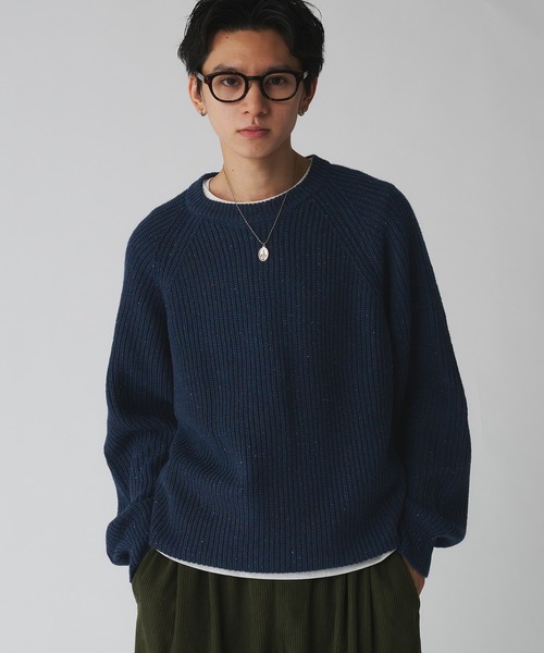 COLOR NEP KNIT PULLOVER / カラーネップニットプルオーバー（ニット