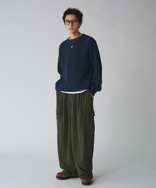 Adoon plain(アドーンプレーン)の「COLOR NEP KNIT PULLOVER / カラーネップニットプルオーバー(ニット/セーター・メンズ・ブラウン/グレー/ネイビー・LARGE/MEDIUM)」の17枚目の写真