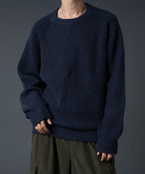 COLOR NEP KNIT PULLOVER / カラーネップニットプルオーバー（ニット