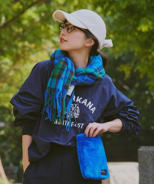 セール】【静電気軽減】チェックストール（ストール/ショール