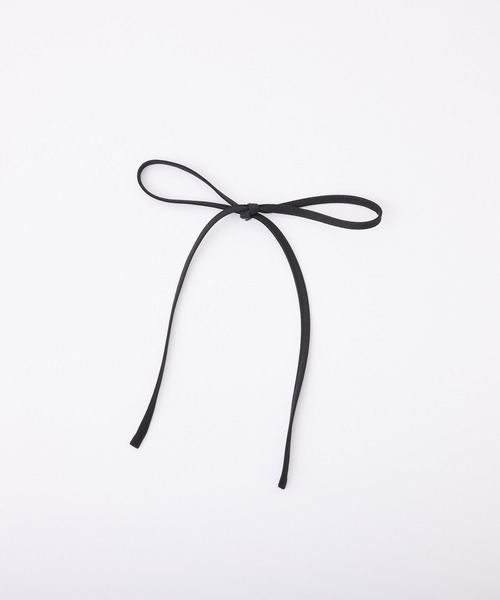 one after another NICE CLAUP（ワンアフターアナザーナイスクラップ）の「リボン取り外し可能/ミニジャンパースカート（ジャンパースカート・レディース・ブラック/ブラウン系その他/杢グレー・SMALL/MEDIUM）」の10枚目の写真