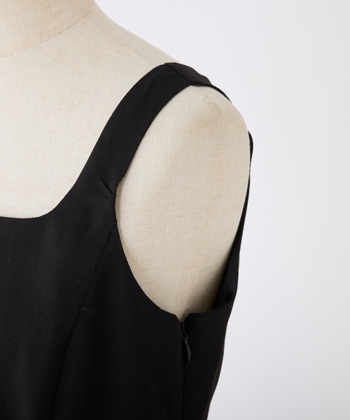 one after another NICE CLAUP（ワンアフターアナザーナイスクラップ）の「リボン取り外し可能/ミニジャンパースカート（ジャンパースカート・レディース・ブラック/ブラウン系その他/杢グレー・SMALL/MEDIUM）」の12枚目の写真