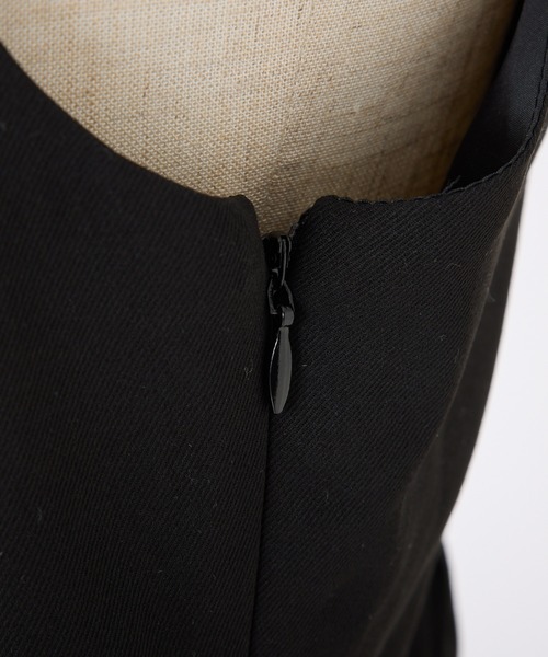 one after another NICE CLAUP（ワンアフターアナザーナイスクラップ）の「リボン取り外し可能/ミニジャンパースカート（ジャンパースカート・レディース・ブラック/ブラウン系その他/杢グレー・SMALL/MEDIUM）」の13枚目の写真