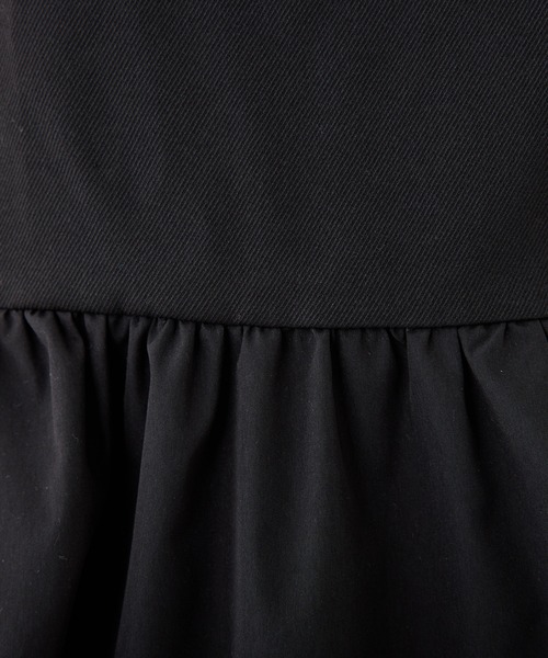 one after another NICE CLAUP（ワンアフターアナザーナイスクラップ）の「リボン取り外し可能/ミニジャンパースカート（ジャンパースカート・レディース・ブラック/ブラウン系その他/杢グレー・SMALL/MEDIUM）」の17枚目の写真