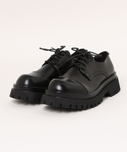 shoes365(シューズスリーシックスファイヴ)の「【shoes365】メンズ PUレザーハイソールストレートチップシューズ(ドレスシューズ・メンズ・ブラウン/ブラック・24.5cm/25.0cm/25.5cm/26.0cm/26.5cm/27.0cm)」の16枚目の写真