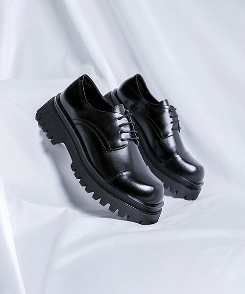 shoes365(シューズスリーシックスファイヴ)の「【shoes365】メンズ PUレザーハイソールストレートチップシューズ(ドレスシューズ・メンズ・ブラウン/ブラック・24.5cm/25.0cm/25.5cm/26.0cm/26.5cm/27.0cm)」の11枚目の写真