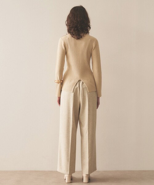 【セール】【セットアップ／ストレッチ】ジャージピンタックワイドパンツ（その他パンツ）｜cloenc（クロエンス）