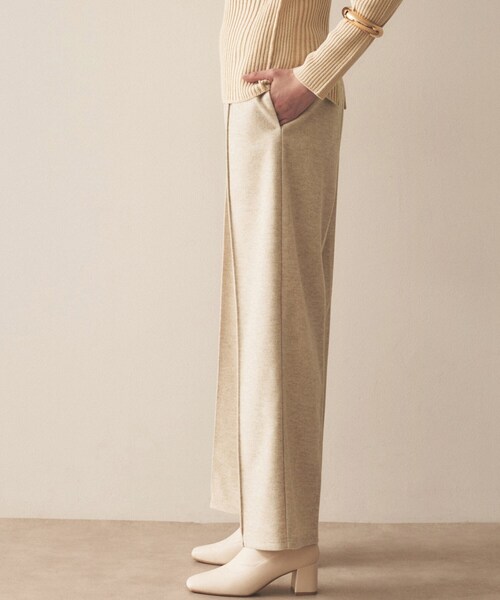 【セール】【セットアップ／ストレッチ】ジャージピンタックワイドパンツ（その他パンツ）｜cloenc（クロエンス）