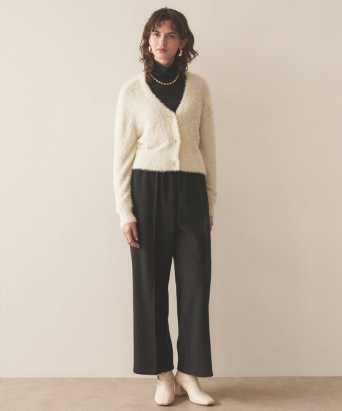 【セール】【セットアップ／ストレッチ】ジャージピンタックワイドパンツ（その他パンツ）｜cloenc（クロエンス）