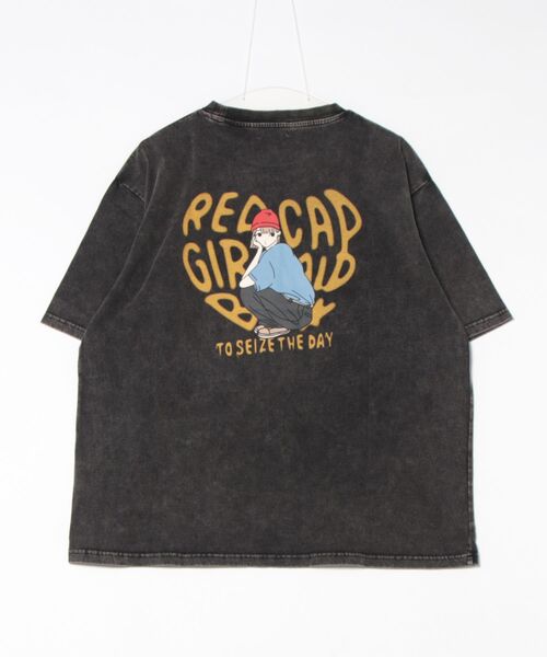Red Cap Girl(レッドキャプガール)の「RED CAP GIRL/レッドキャップガール20/-天竺 RCGスノーウォッシュ加工Tシャツ(Tシャツ/カットソー・メンズ・ブラック/ブラック系その他2/ブラック系その他/ブラック系その他3・M/L)」の7枚目の写真