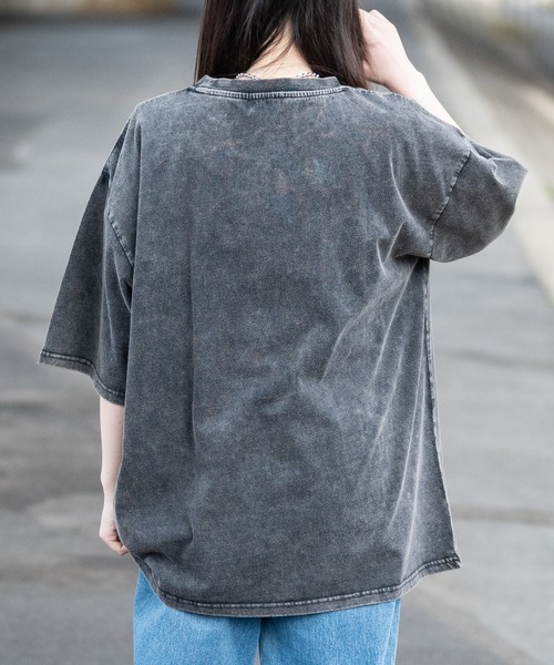 Red Cap Girl(レッドキャプガール)の「RED CAP GIRL/レッドキャップガール20/-天竺 RCGスノーウォッシュ加工Tシャツ(Tシャツ/カットソー・メンズ・ブラック/ブラック系その他2/ブラック系その他/ブラック系その他3・M/L)」の13枚目の写真