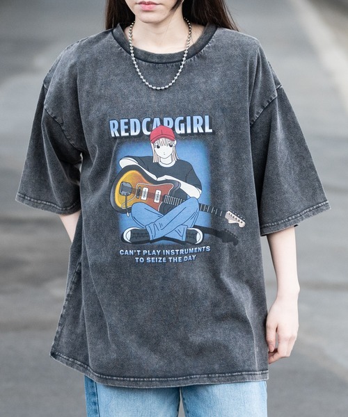 Red Cap Girl(レッドキャプガール)の「RED CAP GIRL/レッドキャップガール20/-天竺 RCGスノーウォッシュ加工Tシャツ(Tシャツ/カットソー・メンズ・ブラック/ブラック系その他2/ブラック系その他/ブラック系その他3・M/L)」の9枚目の写真